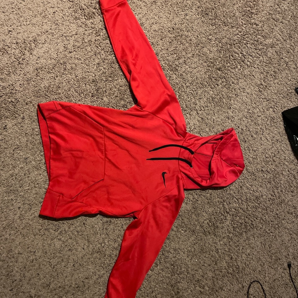 Red Nike Dri Fit Hoodie Men’s Medium